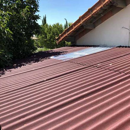 Rénovation d’un toit en plaque bitumé à Istres